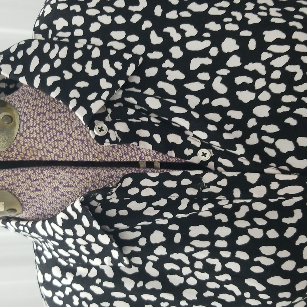 Forever 21 Black and White Printed Dress - Picture 5 of 9